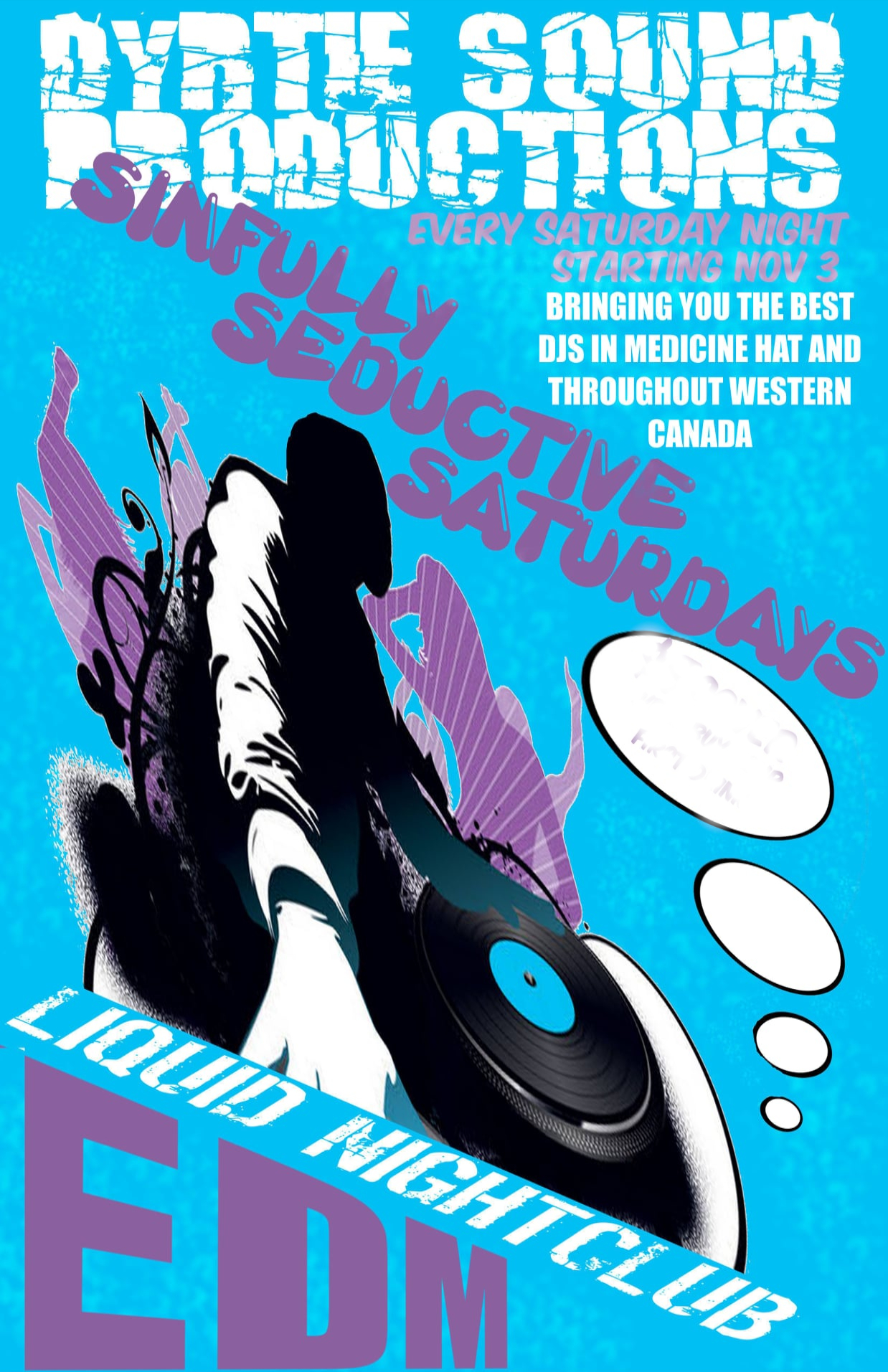 Event poster — Sinfully Seductive Saturdays